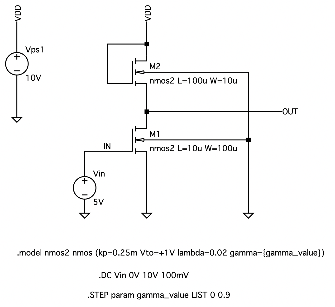 5 2 Ltspice Analysis Of Mosfet Circuits At Dc